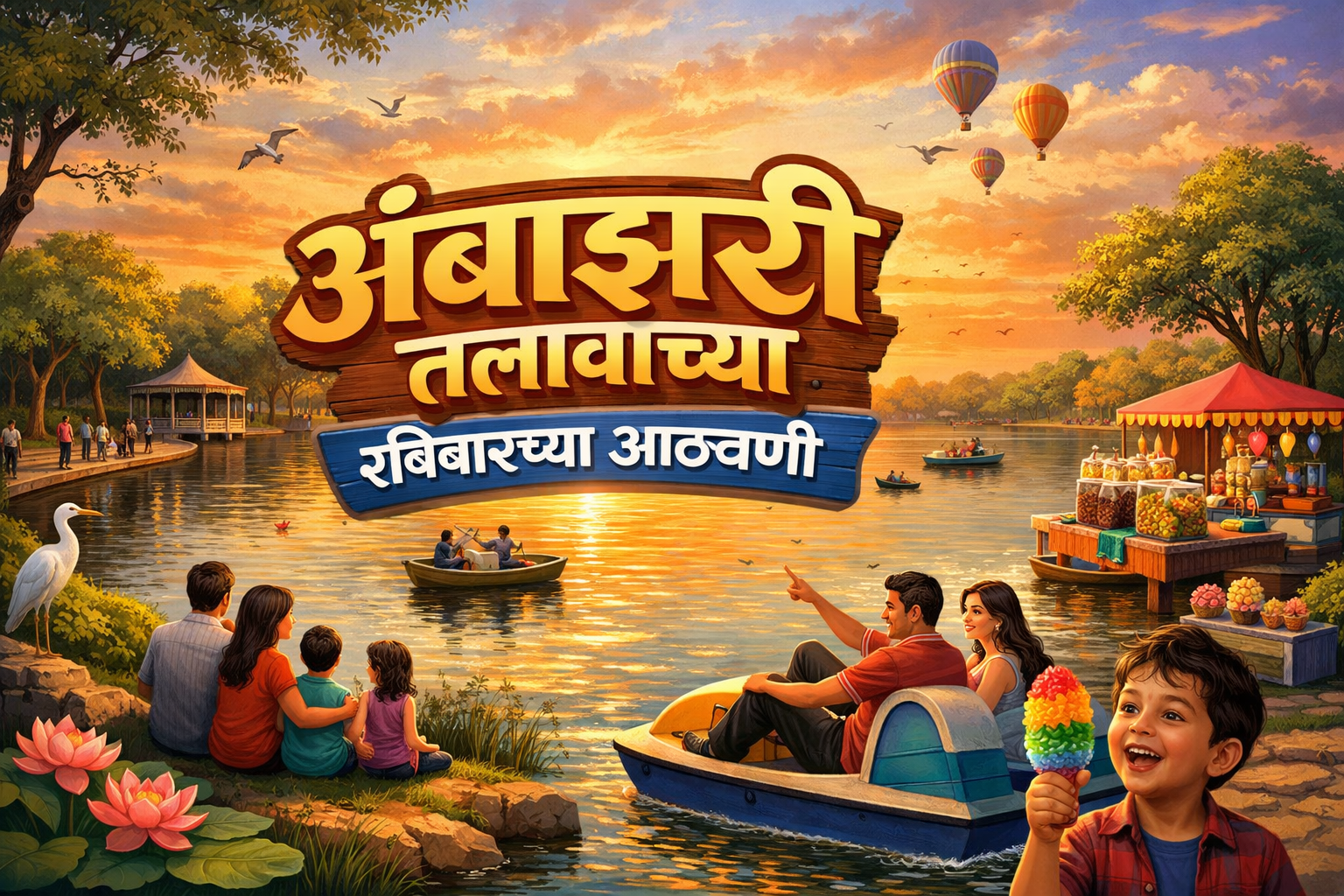 अंबाझरी तलावाच्या रविवारच्या आठवणी